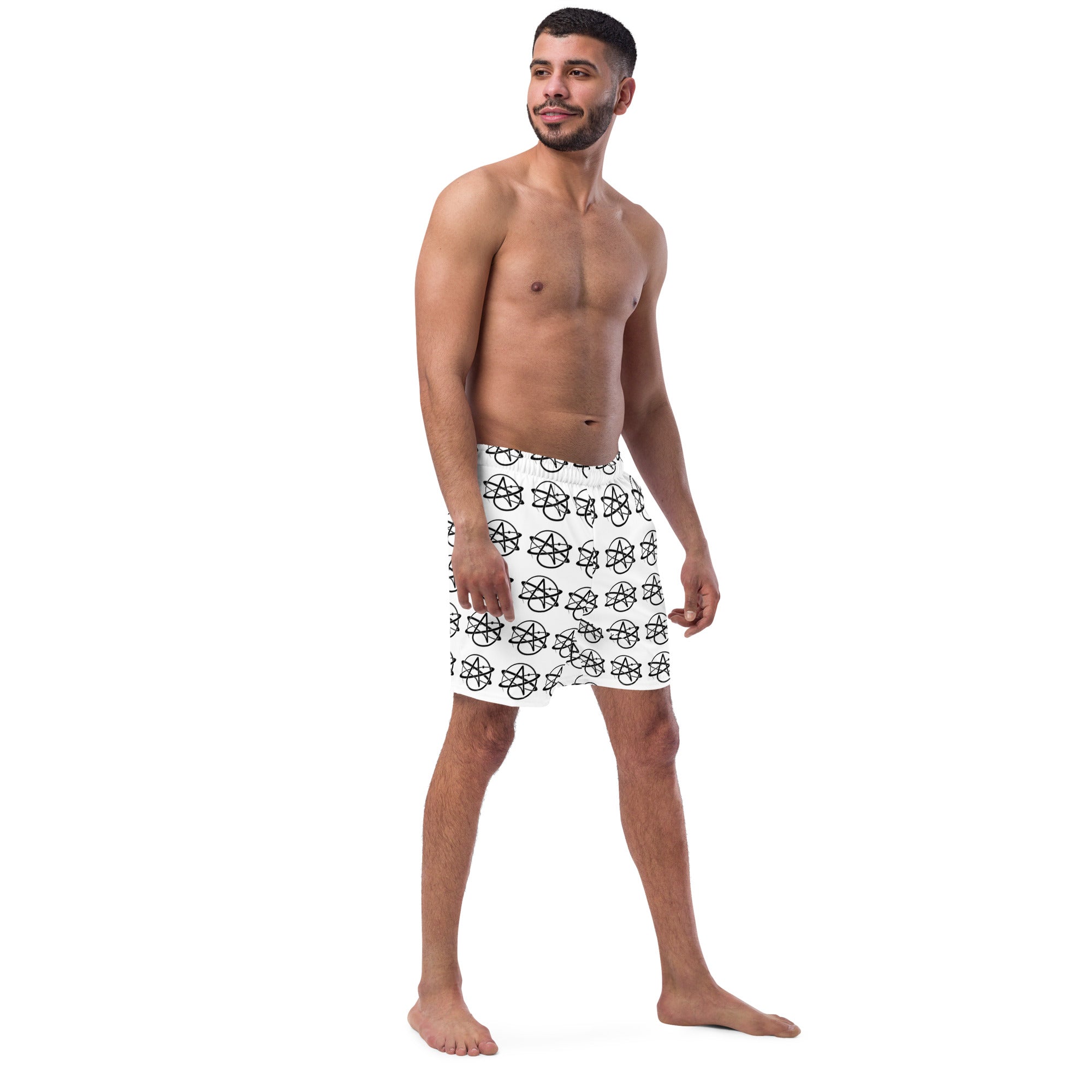 Atomic Atheist Swim Trunks | Faithless Mortal